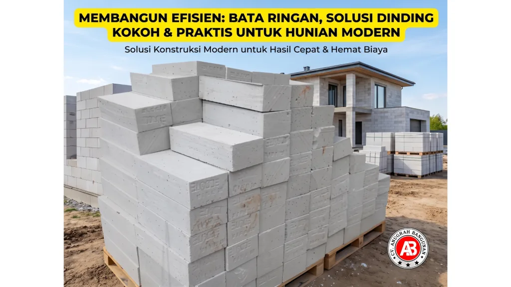 Bata Ringan: Solusi Material Bangunan Modern yang Kokoh, Praktis, dan Efisien
