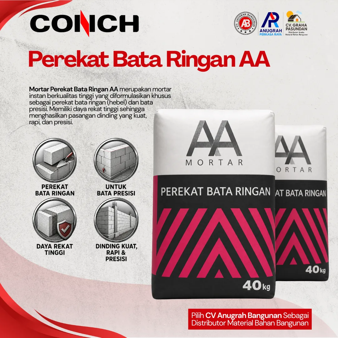 Mortar AA 40 kg dari AA Mortar – CV Anugrah Bangunan