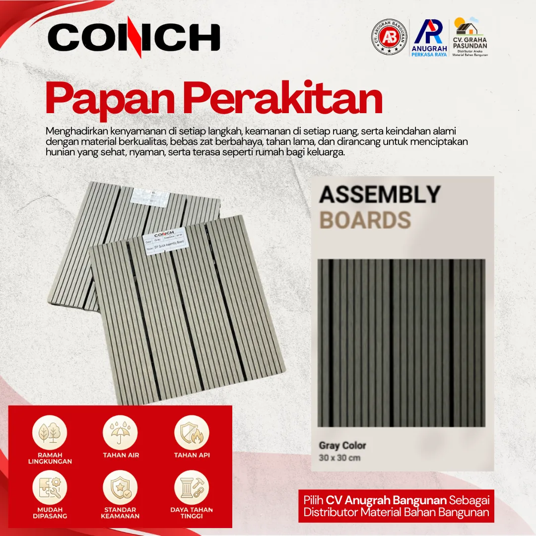 PAPAN PERAKITAN dari CONCH – CV Anugrah Bangunan