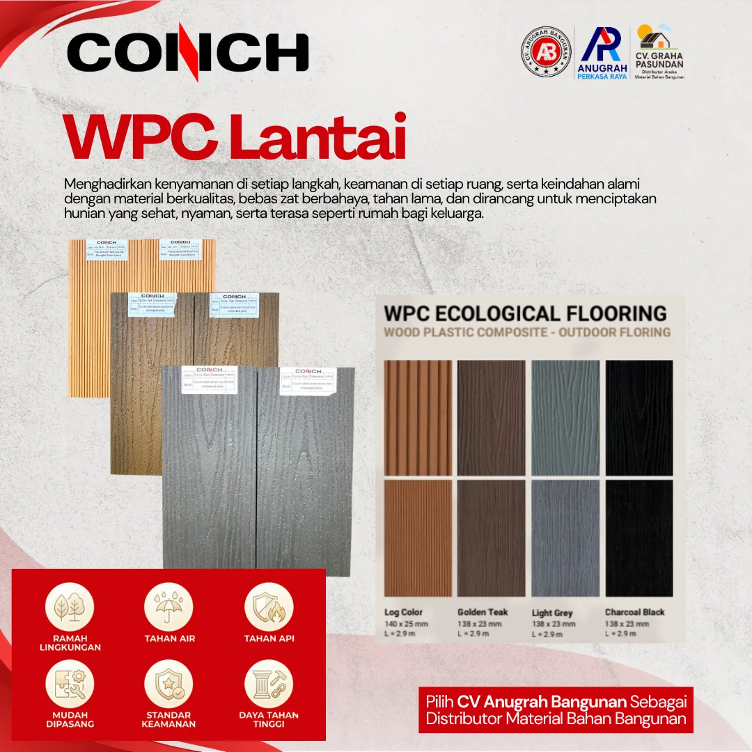 WPC LANTAI dari CONCH – CV Anugrah Bangunan