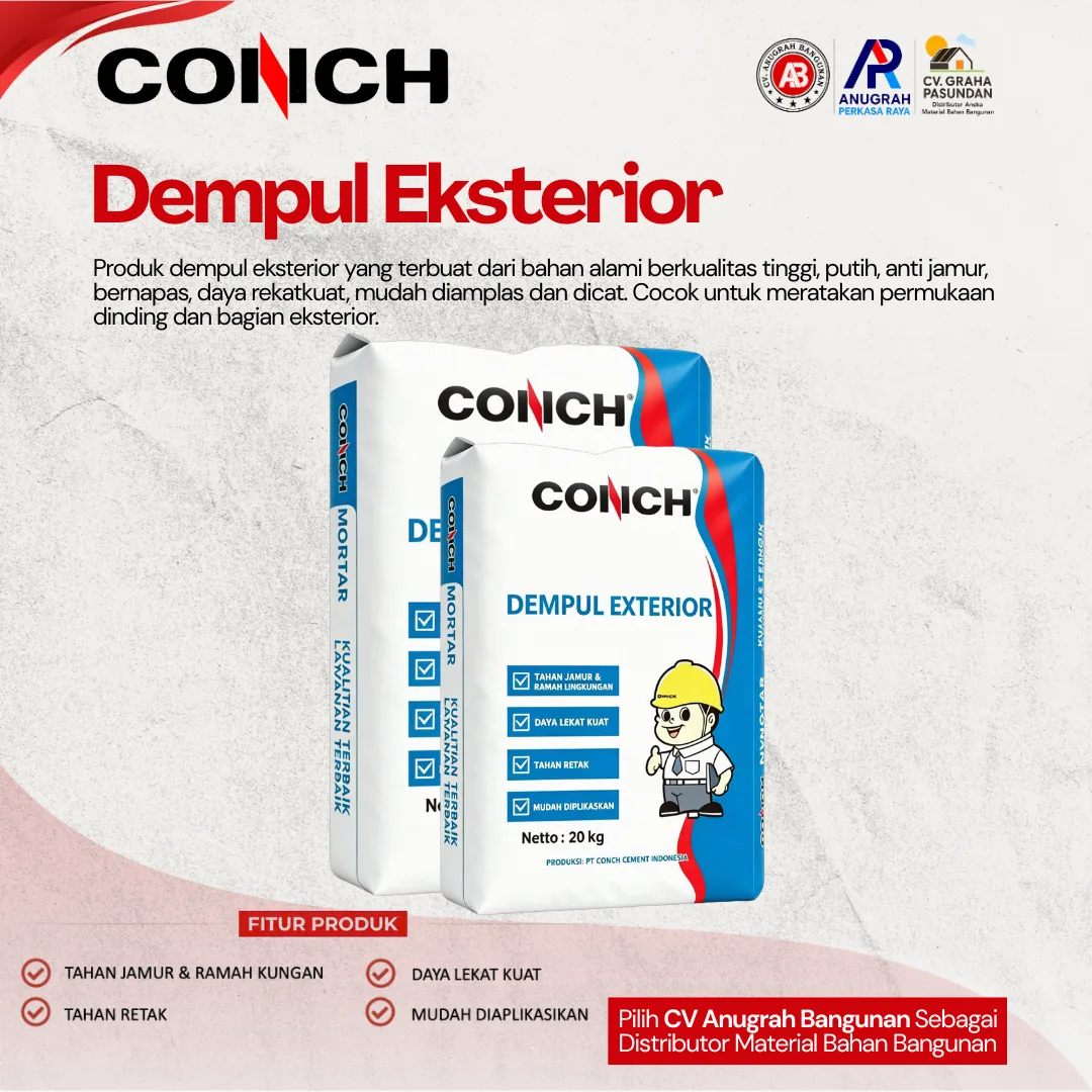 DEMPUL EKSTERIOR 20 kg dari CONCH – CV Anugrah Bangunan