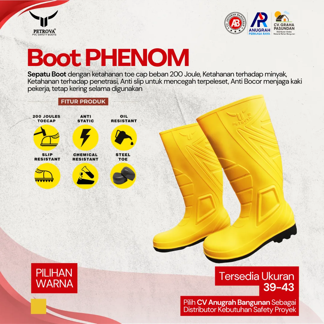 BOOT PHENOM dari PETROVA – CV Anugrah Bangunan