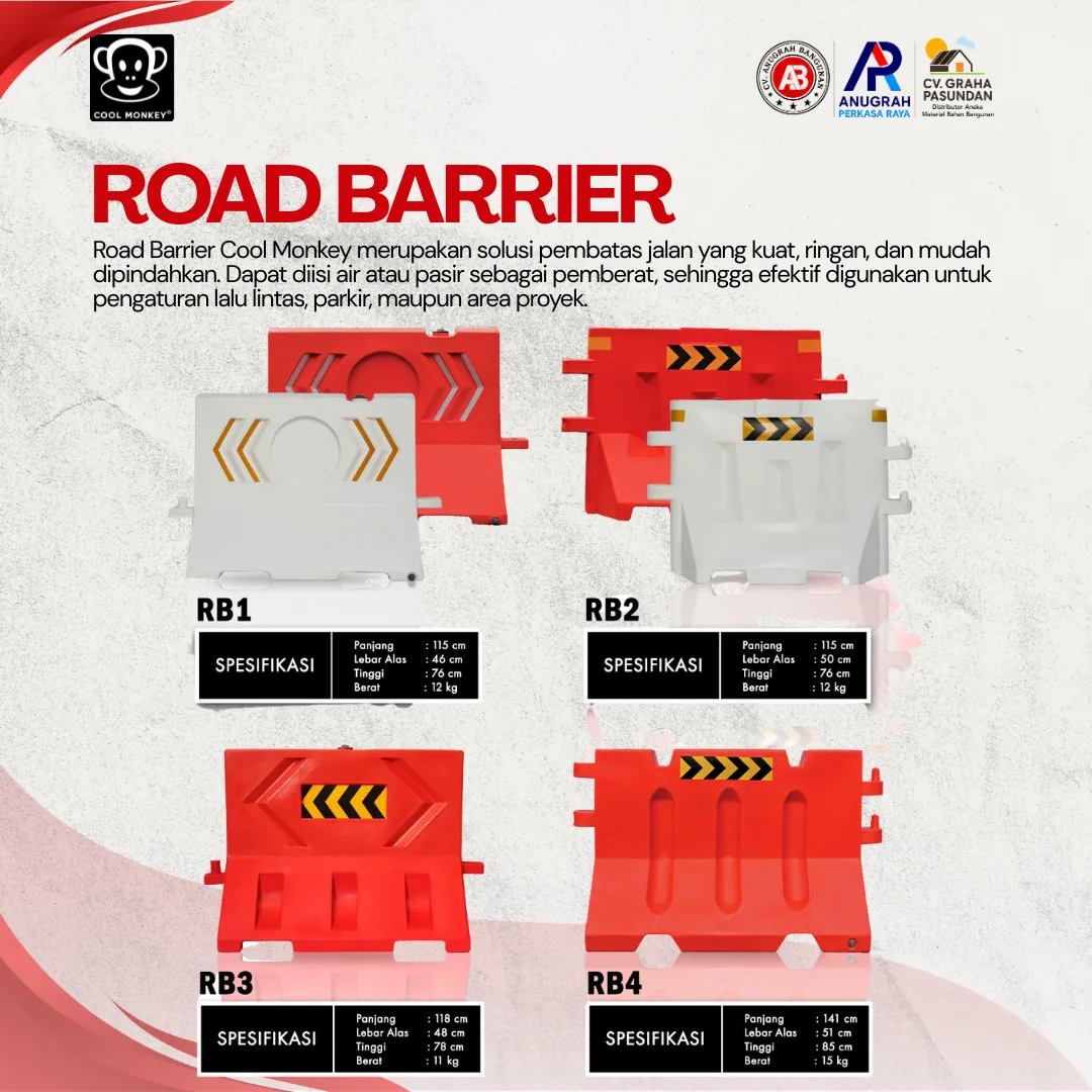 ROAD BARRIER dari COOL MONKEY – CV Anugrah Bangunan