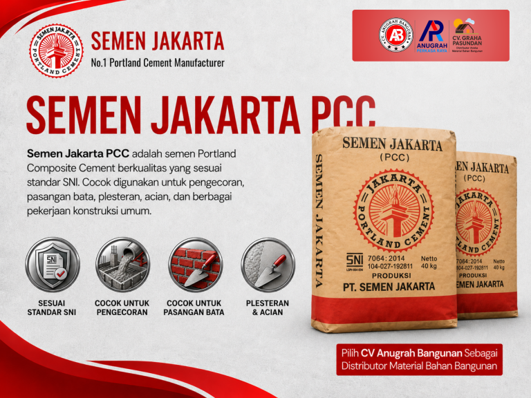 Semen Jakarta PCC 50 kg untuk Berbagai Kebutuhan Konstruksi