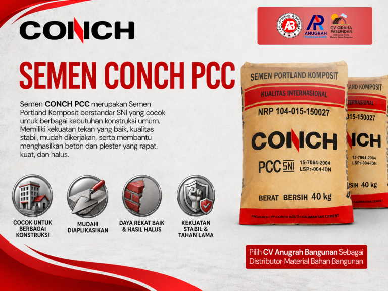Semen CONCH PCC untuk Konstruksi Umum | CV Anugrah Bangunan