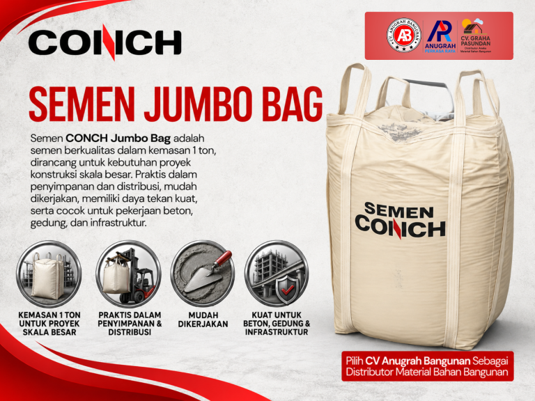 Semen CONCH Jumbo Bag 1 Ton: Solusi Efisien untuk Proyek Konstruksi Skala Besar